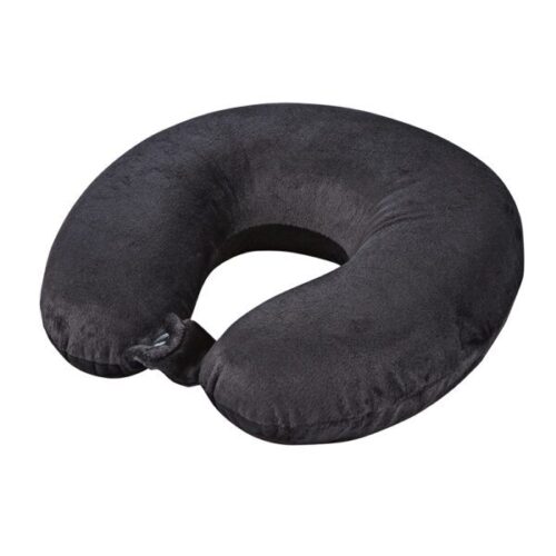 Bib Orthopedic Memory Foam Travel Pillow Black