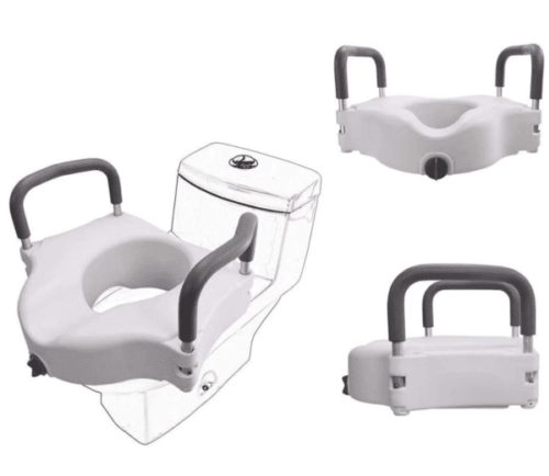 Bib Toilet Raise With Detachable Armrests