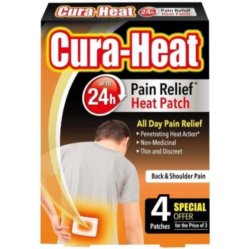 Cura Heat Back & Shoulder Pain Patches (4s)