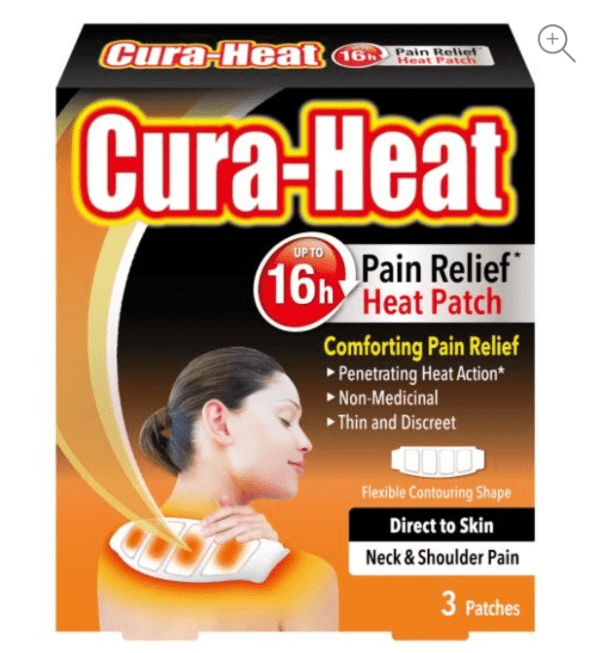 Cura Heat Neck & Shoulder Pain Patches(3s).