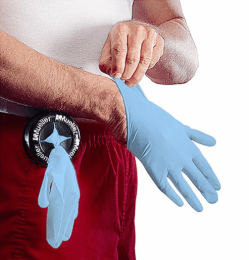 Mueller Glove Dispenser With Belt Clip