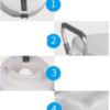 Bib Toilet Raise With Detachable Armrests