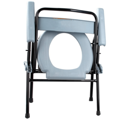 Bib Foldable Mobile Commode Chair