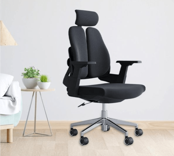 Ergonomic Orthopedic Dual Backrest Office Seat For Back Pain