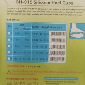 Bib Orthopedic Silicone Gel Heel Cups