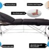 Massage Table Metallic