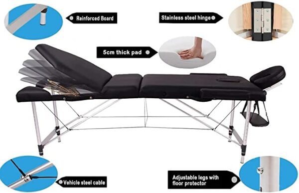 Massage Table Metallic